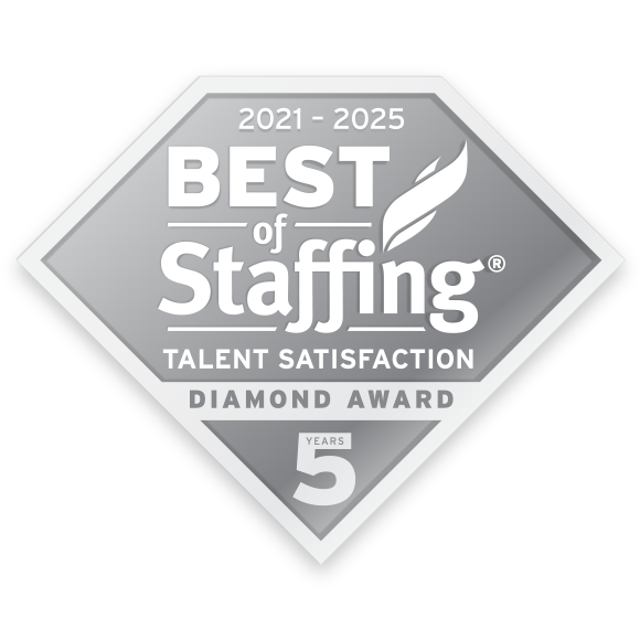 Best of Staffing Talent Satisfaction Diamond Award 5 Years