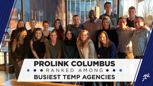 Prolink Named a Busiest Temp Agency in Central Ohio