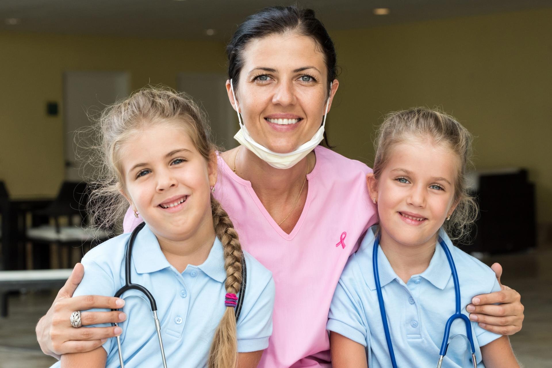 Posing with her patients | ProLink School Staffing