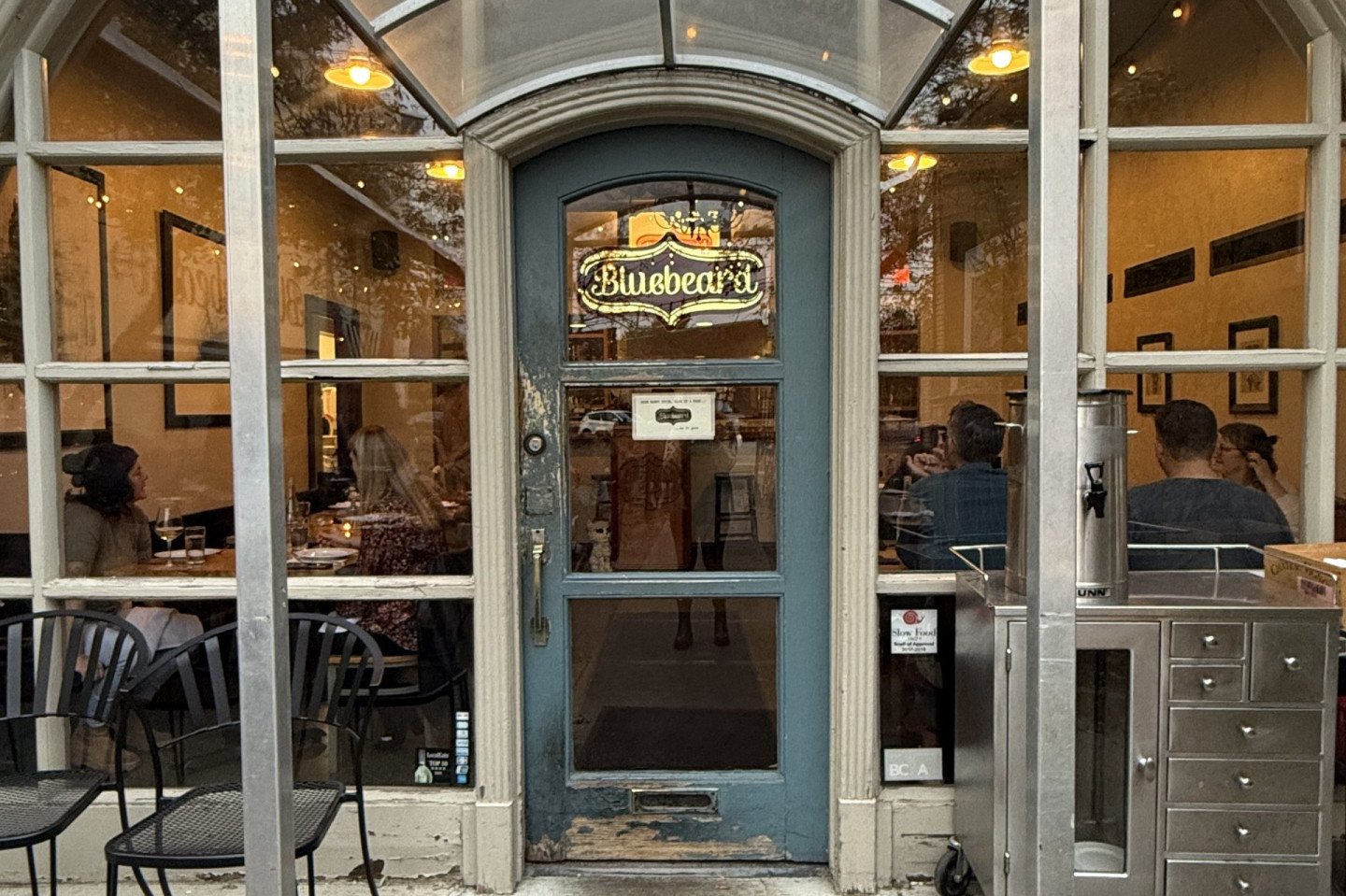 Front door of Bluebeard, Indianapolis