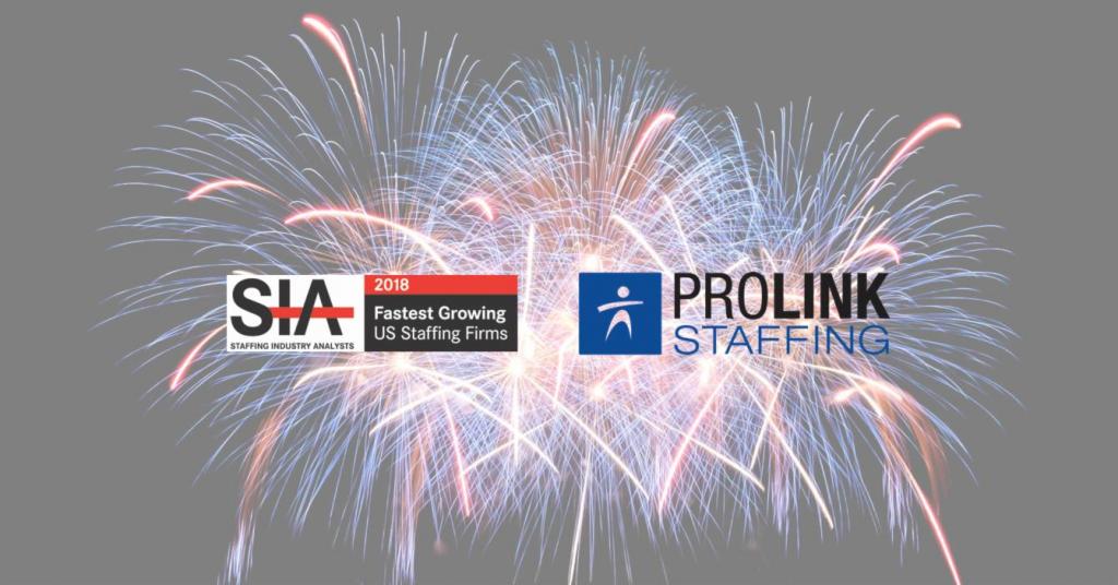 Prolink named 11th Fastest-Growing Staffing Firm in US